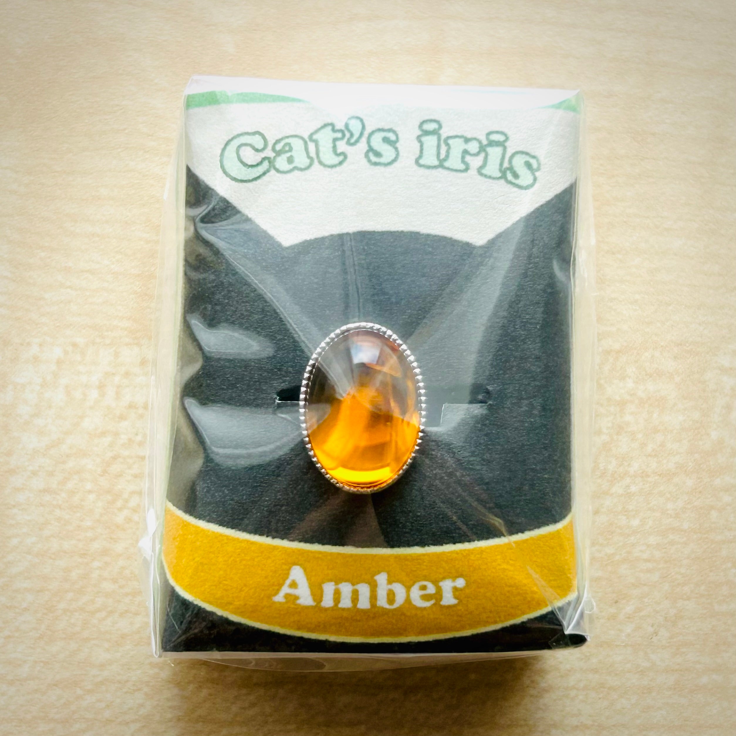 Cat's iris / リング / Amber