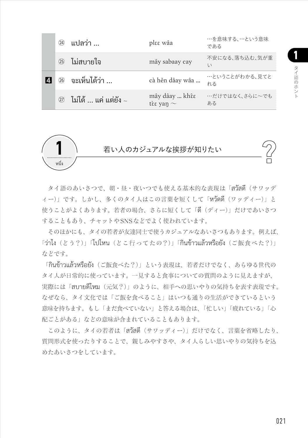 タイ語が読めるようになる本　タイ語リーディングで文化を学ぶ