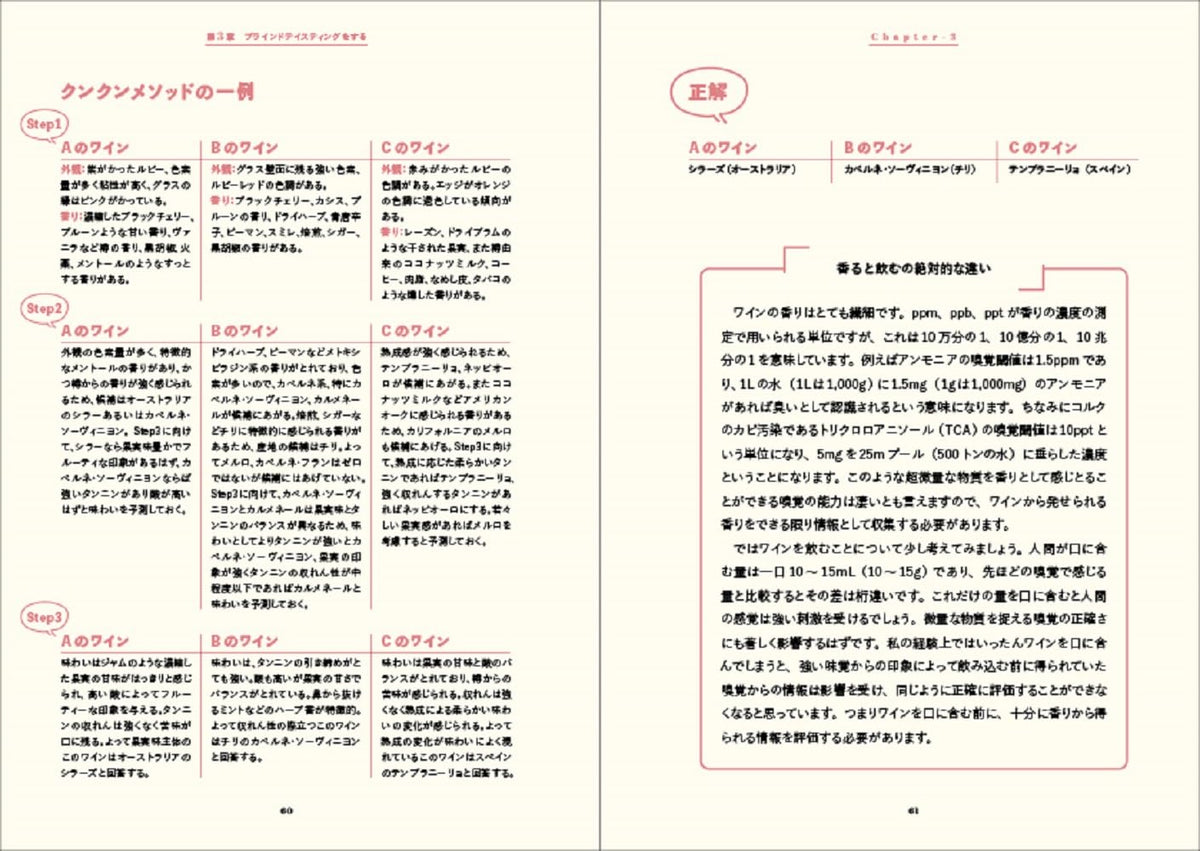 WINE ブラインドテイスティングの教科書 科学的アプローチからワインを理解して品種を当てる