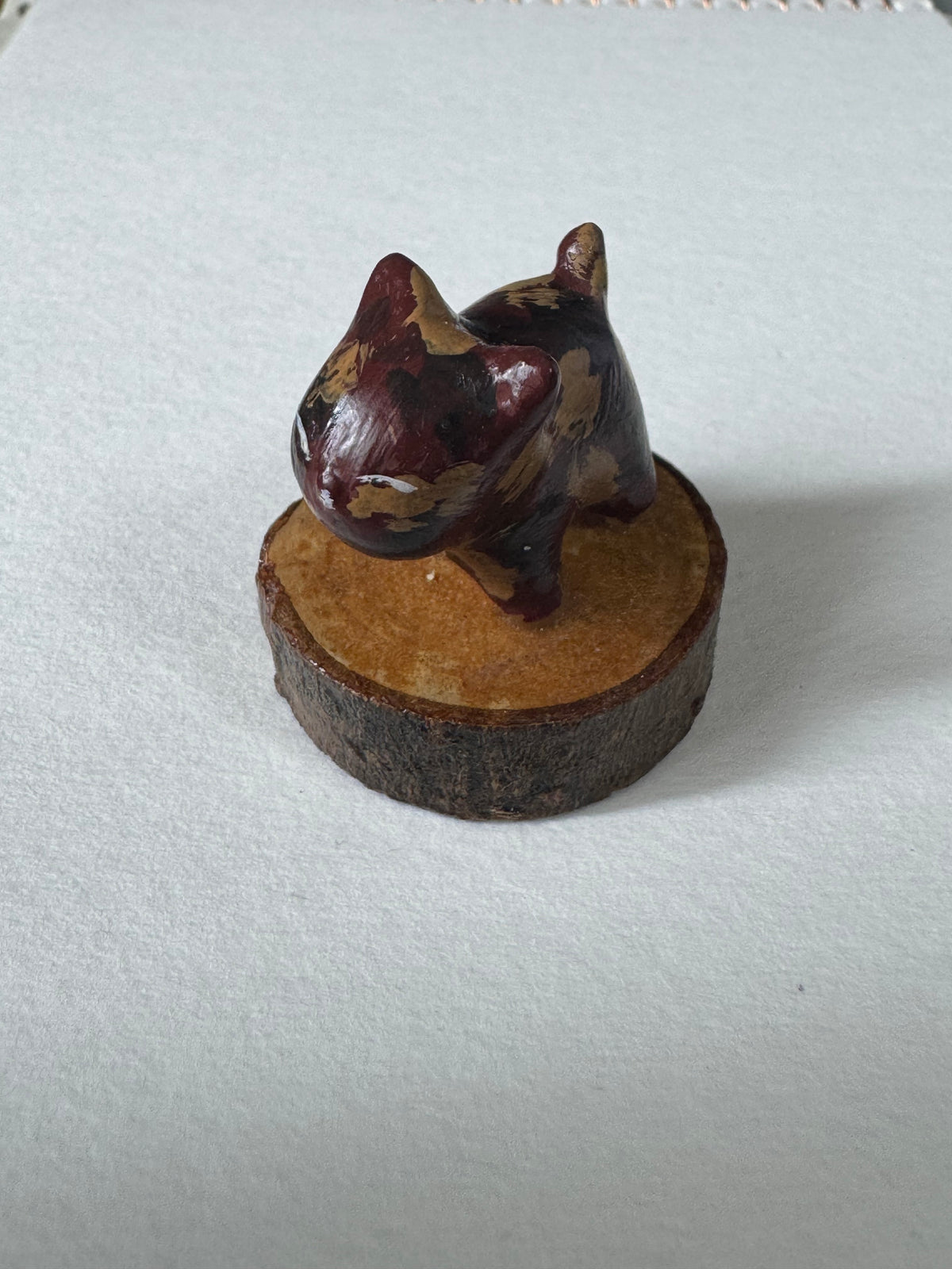 猫 ミニフィギュア サビねこ